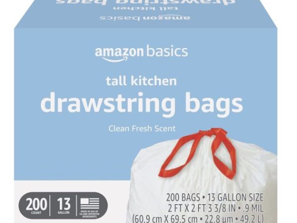 Amazon Basics Trash Bags, 200 count only $14.44 shipped!